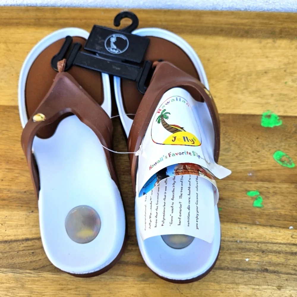 Hawaiian Jellys Ultra Comfort Coconut Fruit Unisex Flip Flop Sandal Wome… - Picture 13 of 16